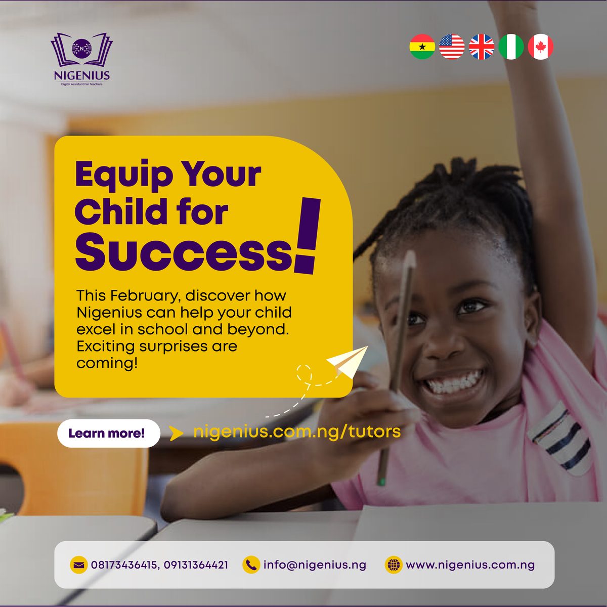 Nigenius, New Year New Learning campaign