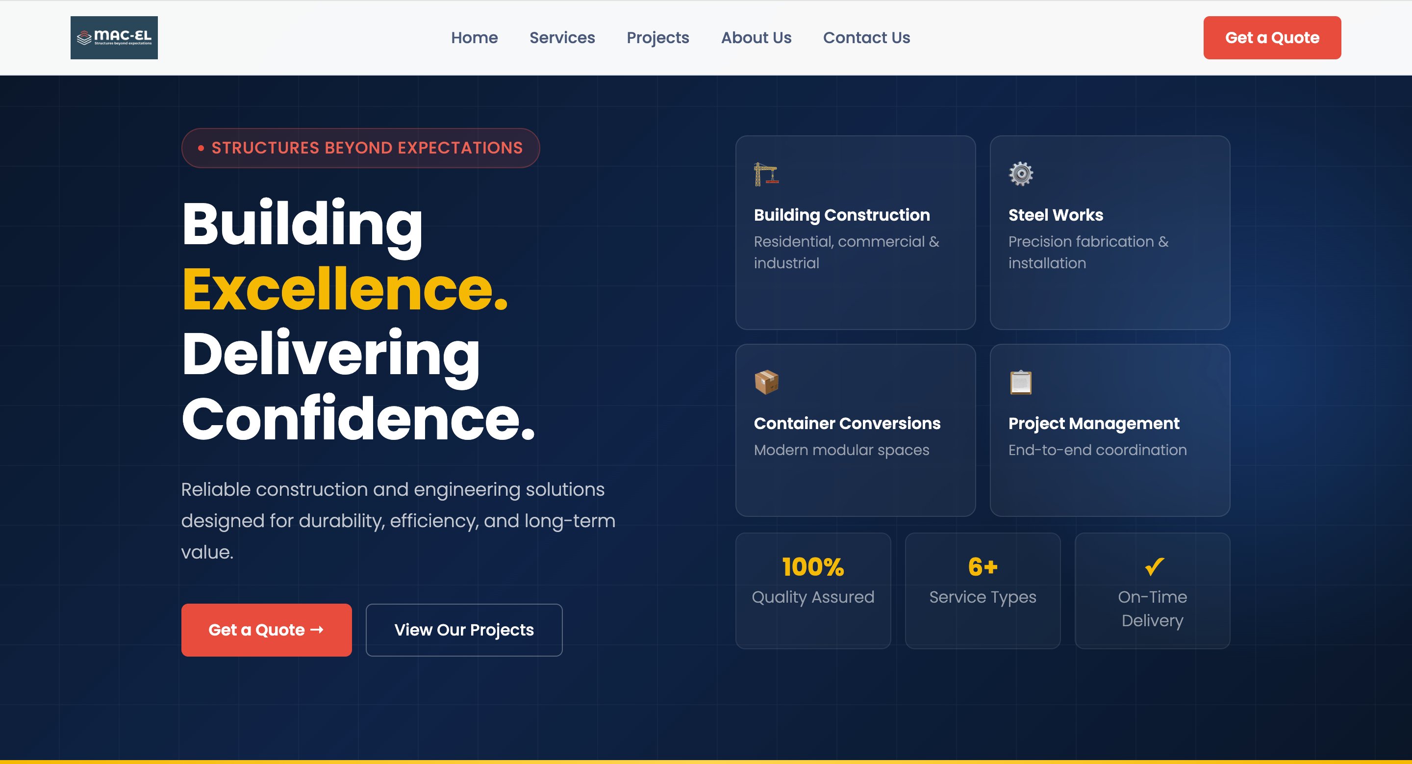 Mac-El Engineering Website