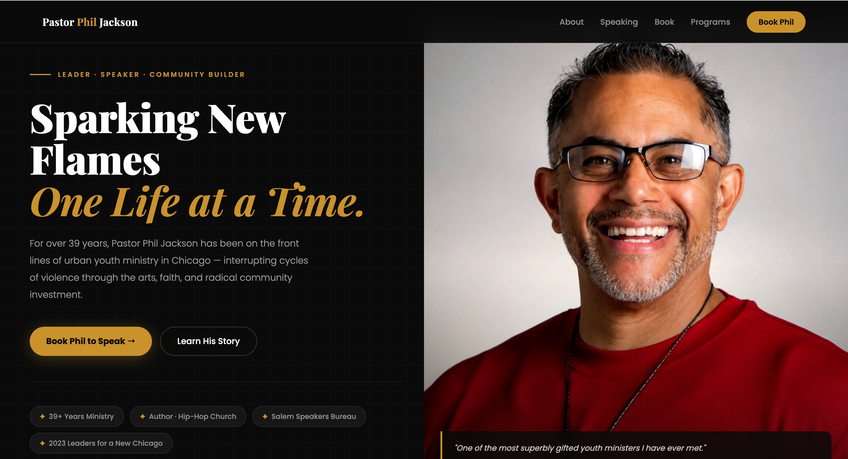 Pastor Phil Jackson Website